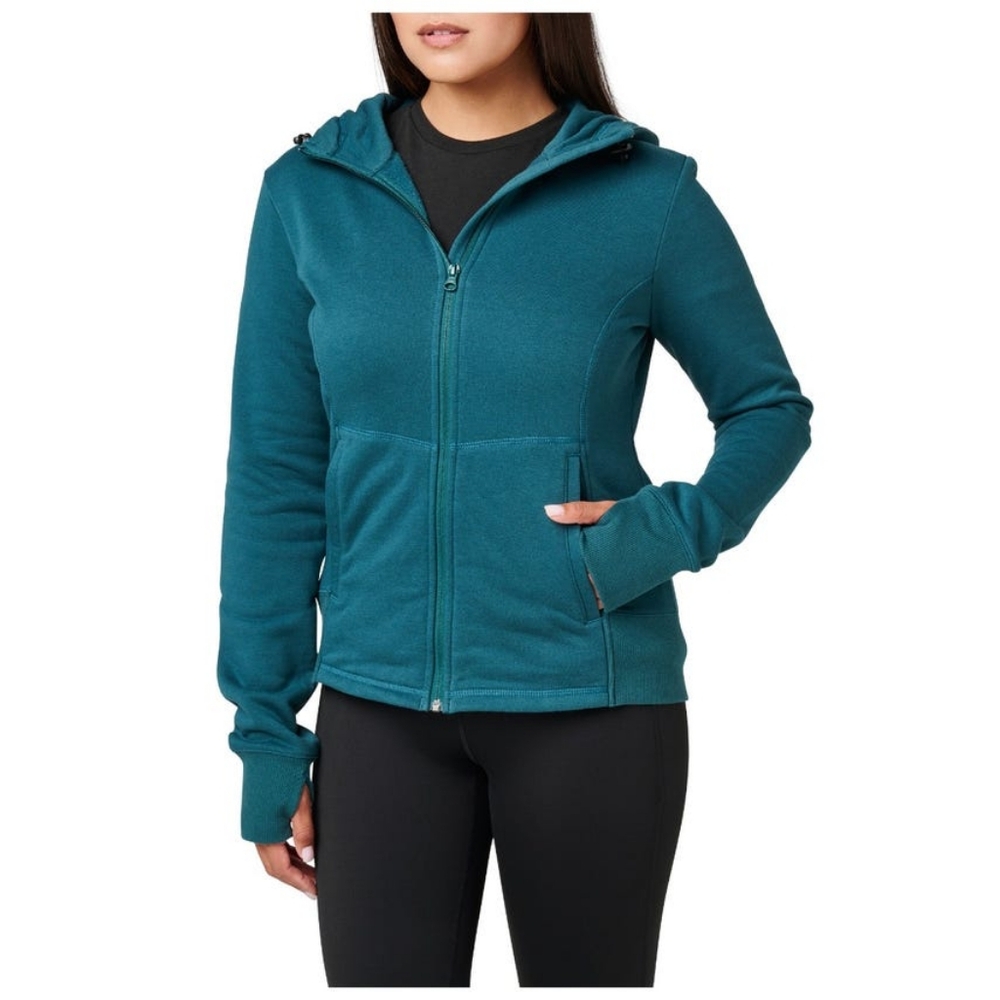 5.11 Tactical Kimmie Full Zip Hoodie, Color: Deep Sea
